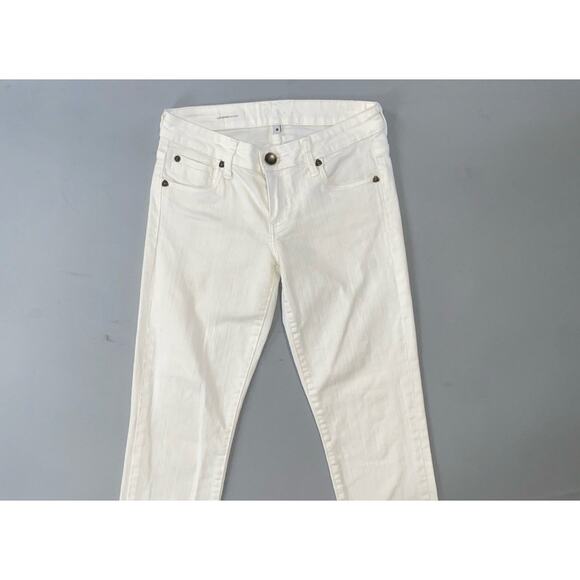 Kut from the Kloth Denim - KUT From The Kloth Catherine Boyfriend Fray Stretch Denim Jeans. White, Size 0.